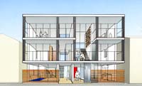 小敷地の賃貸マンション　パース２