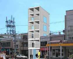 小敷地の賃貸マンション　店舗３