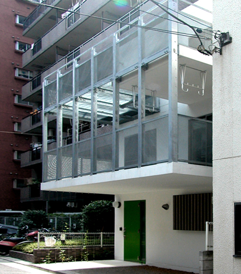 コンクリートボックスの家　緑化住宅　フレーム